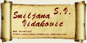 Smiljana Vidaković vizit kartica